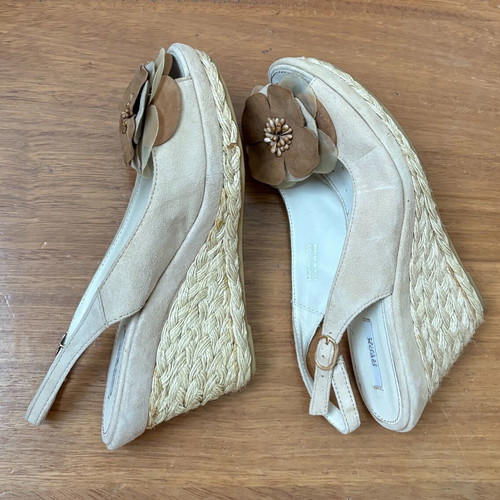 Geox suede platforms used, size 39, beige brown