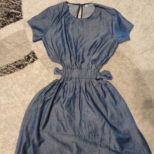 Toi&Moi mini denim dress blue with cutouts size Large like new