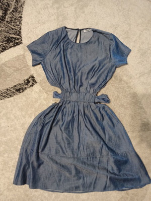 Toi&Moi mini denim dress blue with cutouts size Large like new