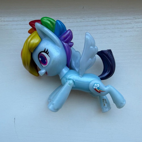 My Little Pony Rainbow Dash figure used, official Hasbro 4x8cm