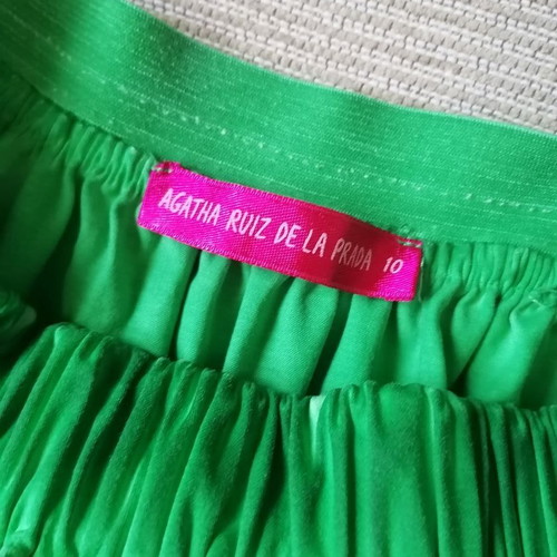 Agatha Ruiz De La Prada skirt for 10-year-old girl, new, cotton, green
