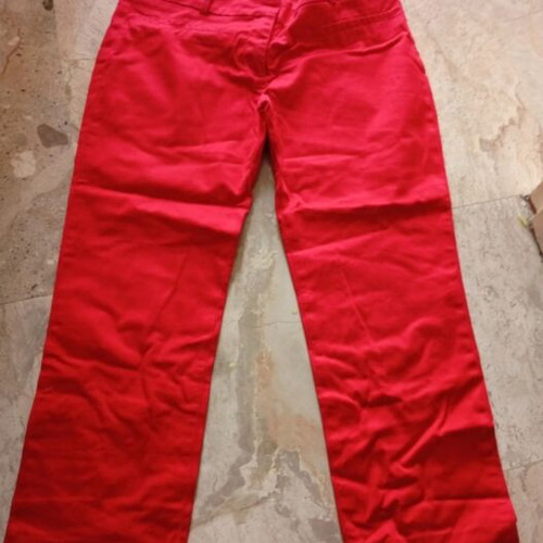Zara red cropped pants like new, size M