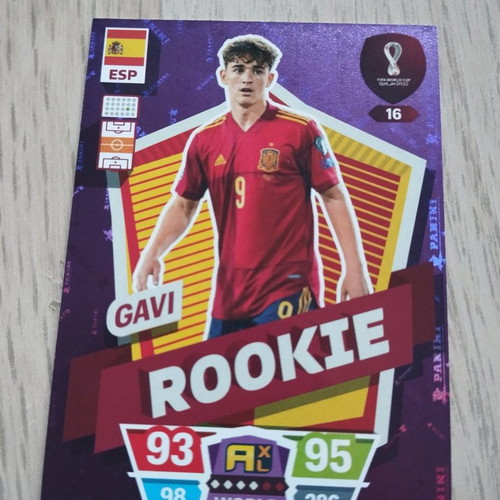 Panini World Cup 2022 Gavi used