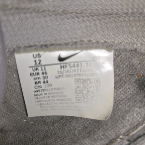 Nike Dunk Low shoes like new, white and grey, size 46