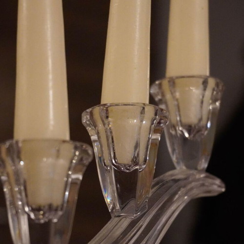 Crystal Candlestick 3-Position like new, modern design