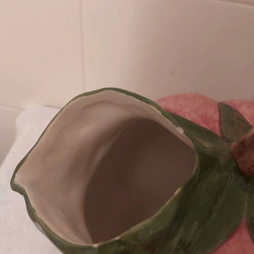 Handmade faience jug hand-painted