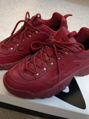 Fila Sneakers Disruptor II autumn size 41.5 like new, red