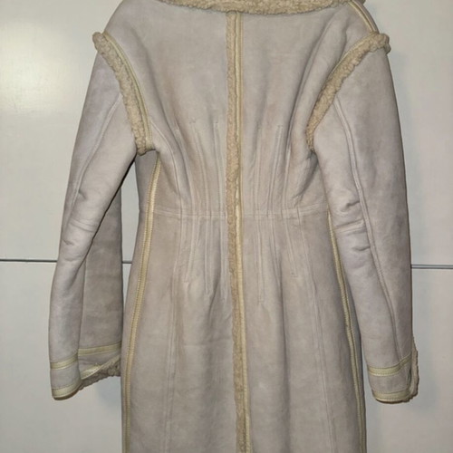 H&M Studio suede and faux shearling coat like new