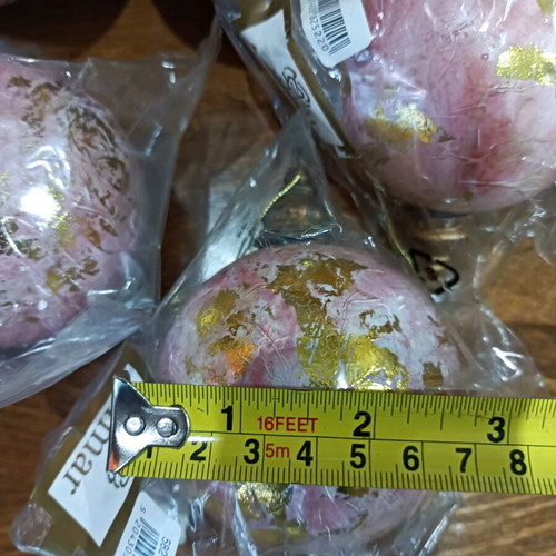 Trimar Christmas balls set of 6, new, early 00s