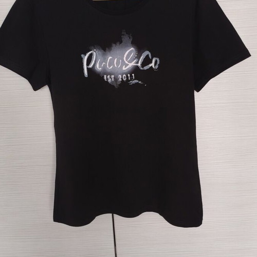 Paco & Co Black Women's T-shirt XL like new