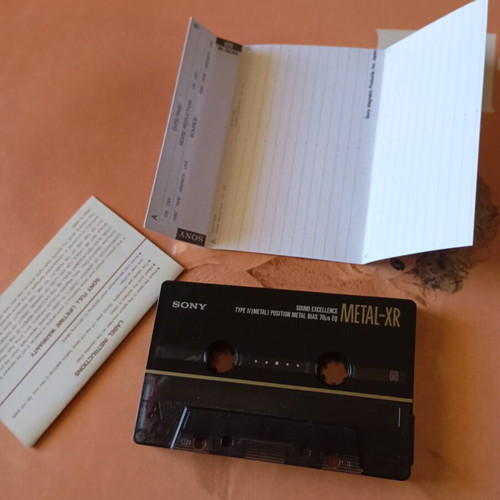 Sony Metal-XR 60 Minute Cassette Tape used, Type IV Metal Bias