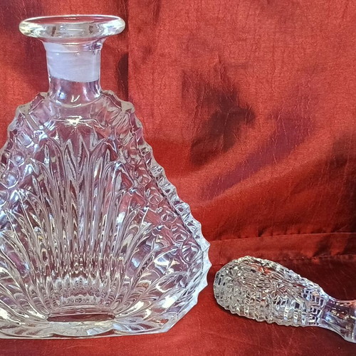 Crystal decanter for special drinks new, height 24 cm