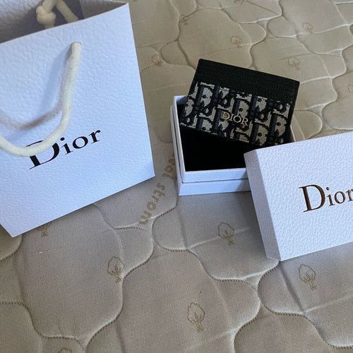 Dior card holder used with bag and box