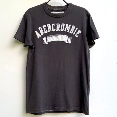 Abercrombie & Fitch Men's Muscle Fit T-shirt used, brown, size S