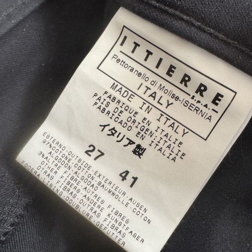 Vintage FERRE Jeans Black Embellished Beaded Straight-Leg Trousers