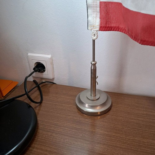 Vintage Olympiakos flag used with stand
