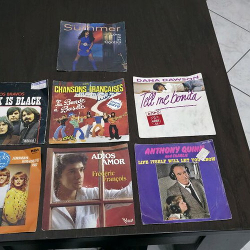 45 RPM records like new, pack of 7 discs
