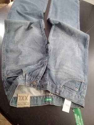Τζιν παντελόνα Benetton καινούργιο με φαρδύ μπατζάκι