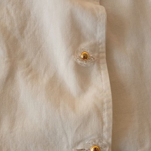 Linen jacket white hand made XL like new