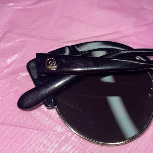 Cheap Monday black acetate sunglasses used with gold lenses