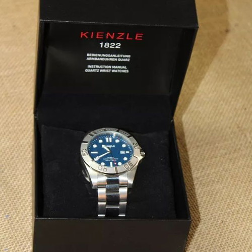 Kienzle 1822 Diver men's watch, navy blue, stainless steel 316L