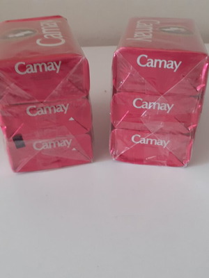 Camay soap bars, sealed packages