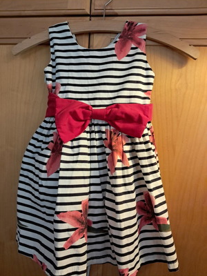 Miss Ebita girls' dress new, size 128 cm, multicolor, ages 3-5