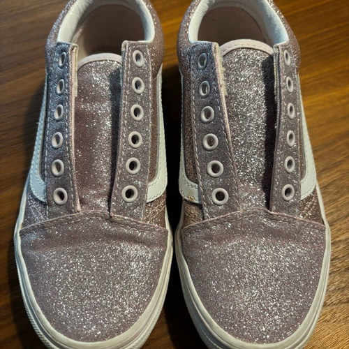 Vans athletic shoes used, size 33, without laces, multicolor gold