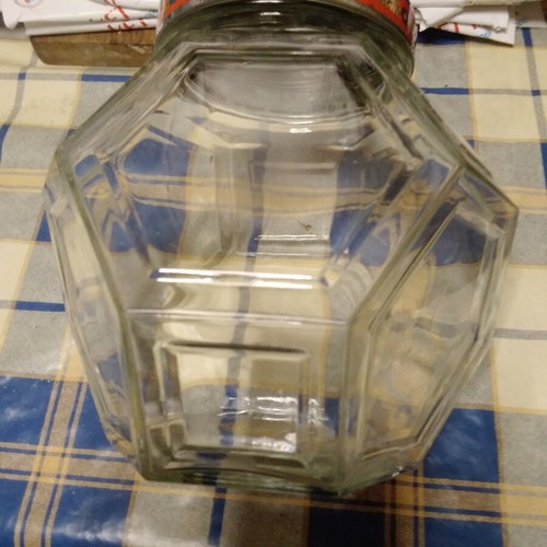 Large glass vases for decoration or use, set of two