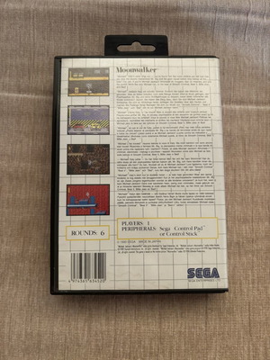 Michael Jackson's Moonwalker SEGA Master System game, complete