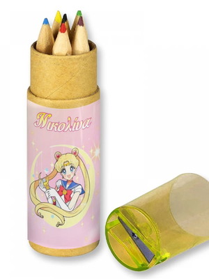 Sailor Moon Colored Pencils 10pcs new with name