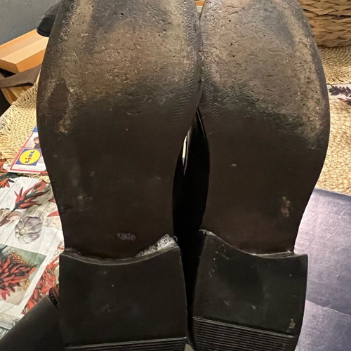 Stefano leather loafers moccasins used size 45 brown