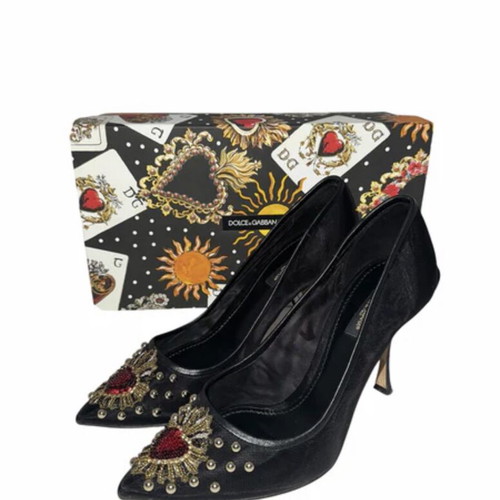 Dolce & Gabbana high heels like new, black and red, sizes 37.5-38