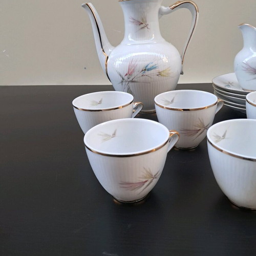 Bavaria tea set like new with jug, creamer, and 5 cups