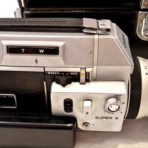 Canon Auto Zoom 814 Super 8 camera set with f/1.4 lens, case & film