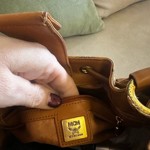 MCM medium shoulder bag brown used
