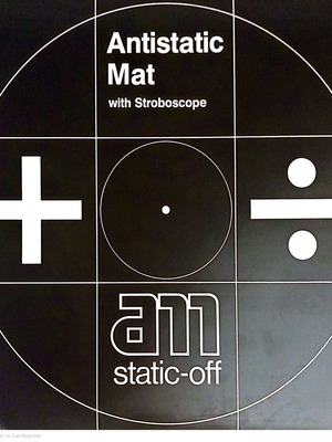 Am Clean Sound Anti Static Record Mat with Stroboscope new