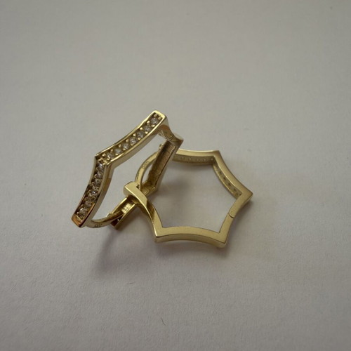 Women's earrings 14k new, 2.19g