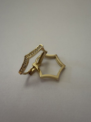 Women's earrings 14k new, 2.19g