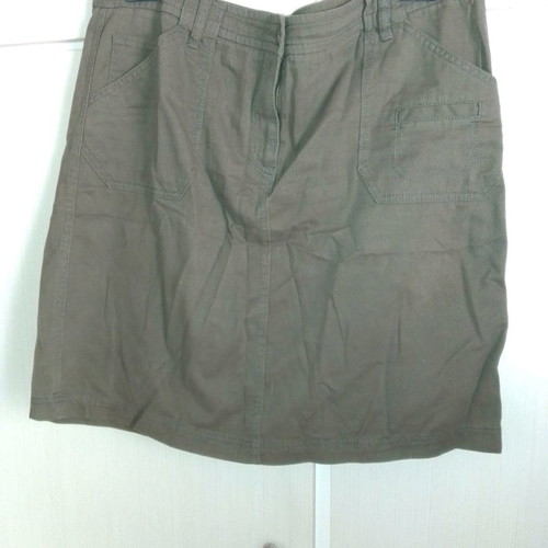 Cotton skirt used Marks & Spencer khaki, size 18