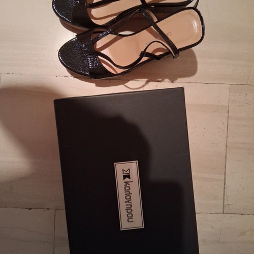 Kalogirou platform sandals size 38.5 like new, black
