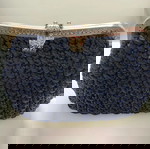  Χειροποίητη πλεκτή τσάντα crochet, Σκούρο μπλε