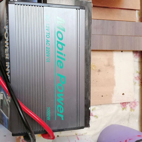 Inverter 12v to 220v new, ideal for no power supply work