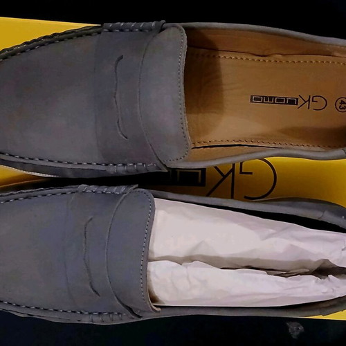 Gianna Kazakou blue moccasin shoes size 43 like new
