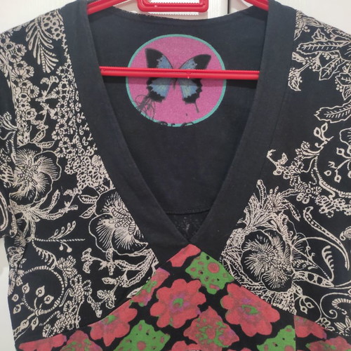 Desigual colorful cotton dress used, size L