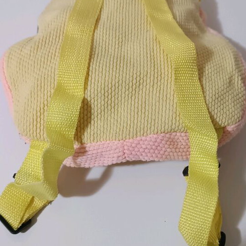 Children's piglet bag like new, yellow and orange
