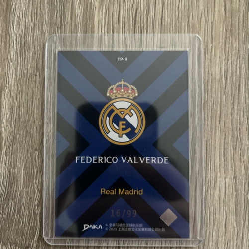 Federico Valverde numbered 99 sticker from Real Madrid Daka set like new