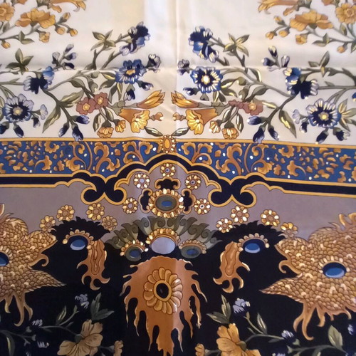 Vintage Turkish scarf with golden details like new