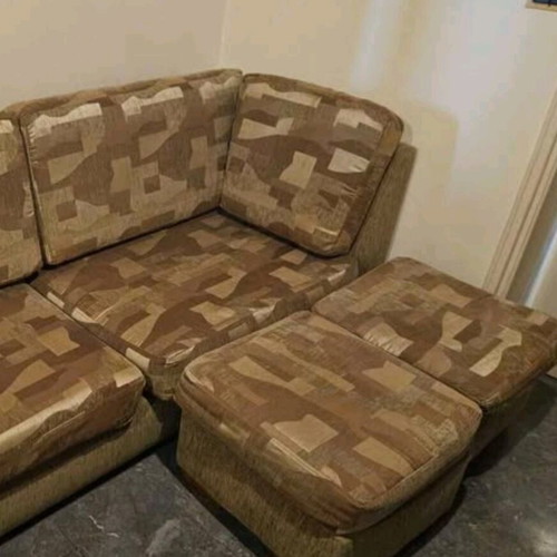 Sofa 2.10m like new with two stools