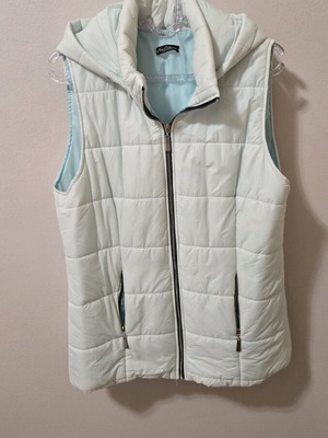 Sleeveless jacket one size like new, turquoise